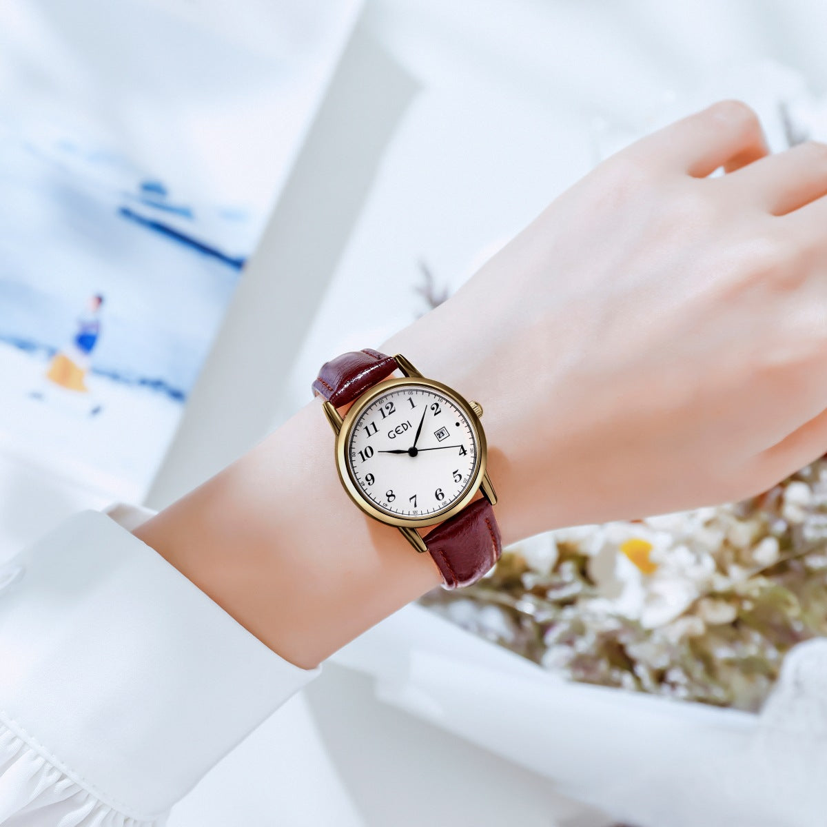 legant Women's Leather - Strap Watch